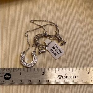Horseshoe necklace.